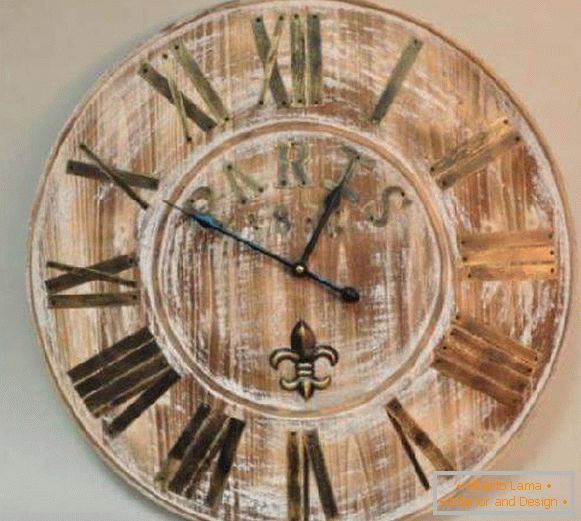 wall clock wooden, foto 2