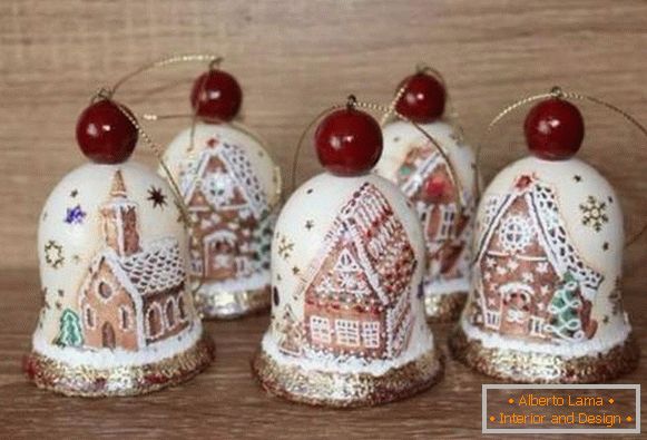 самодельные Novogodišnje igračke na božićnom stablu s vlastitim rukama, fotografija 31