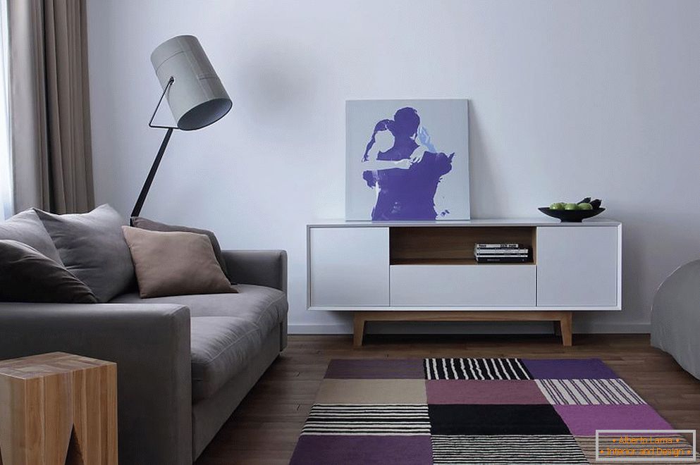 Studio u skandinavskom stilu sa elementima minimalizma
