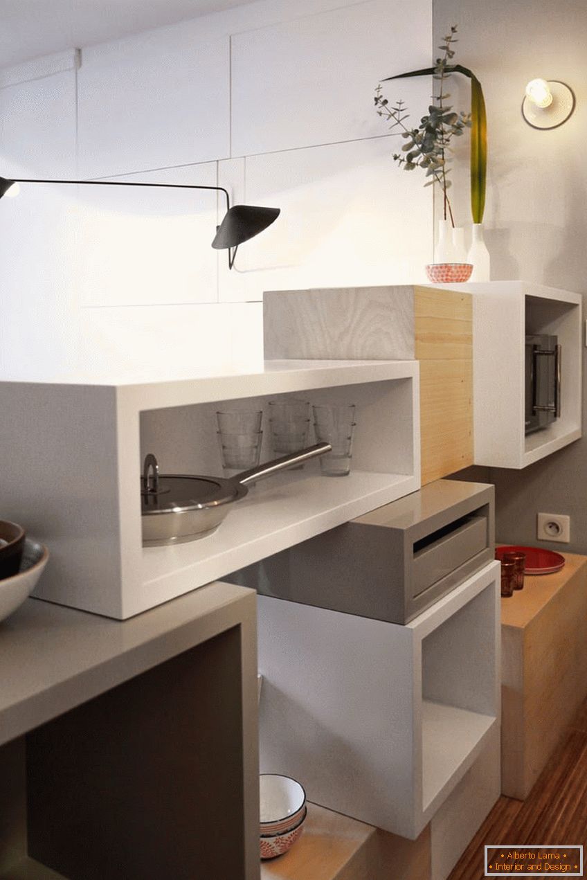 Kuhinja moderan mali studio apartman