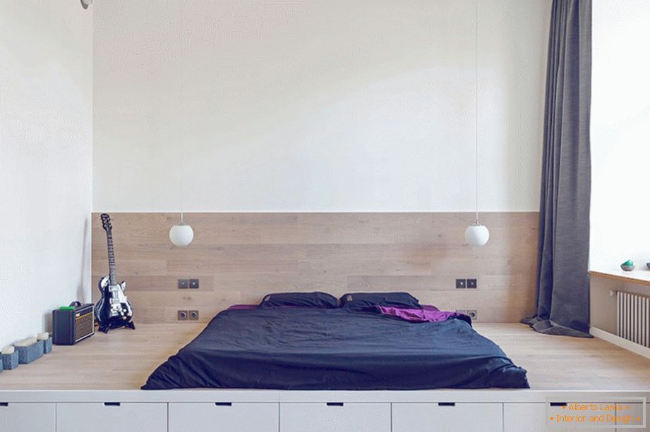 Originalni krevet u jednosobnom stanu