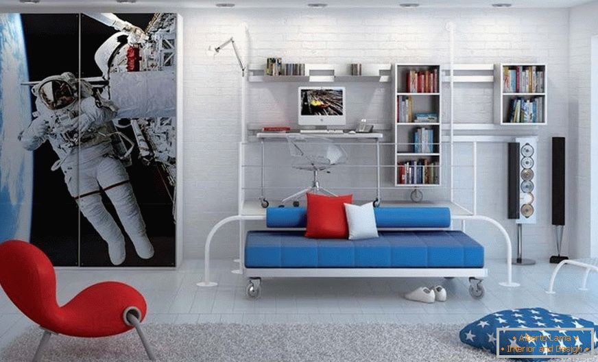 Udobna soba u stilu prostora