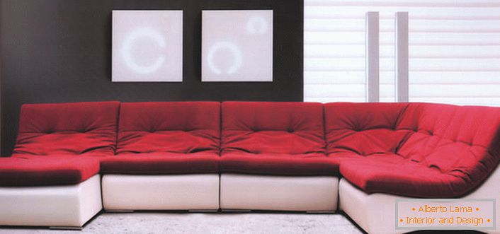 Modularni sofi u visokotehnološkom stilu. Neograničene funkcije u konfiguraciji i paleti boja.