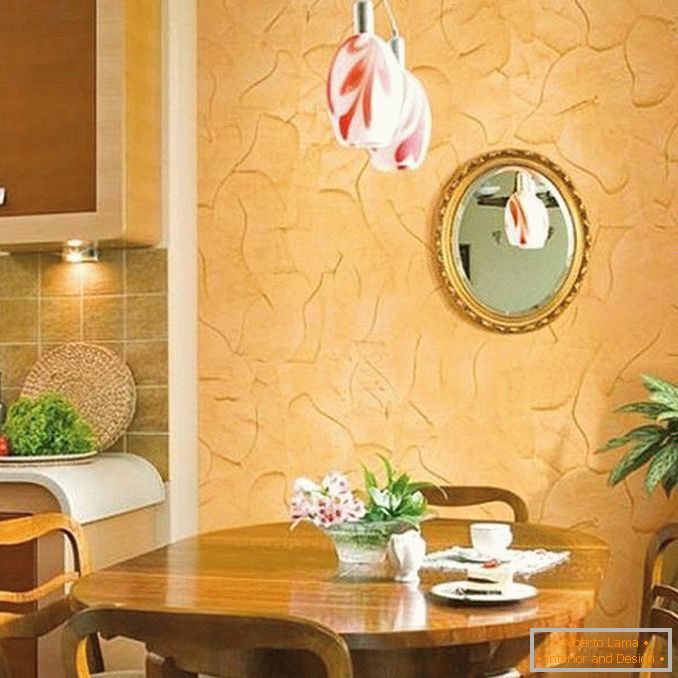 zidna dekoracija u kuhinji sa dekorativnim malterom, foto 5