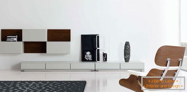 Unutrašnjost dnevne sobe u minimalističkom stilu