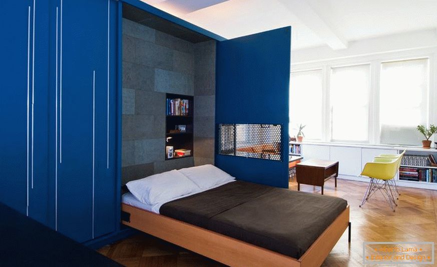 Preklopivi krevet u dizajnu malog stana