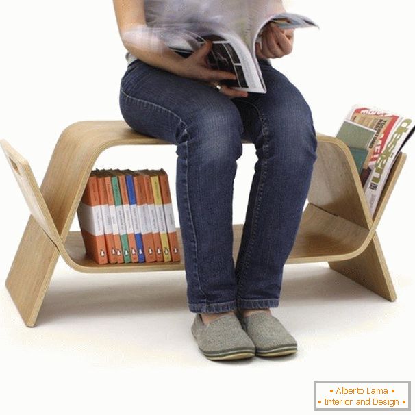 Stolica sa nišom za čuvanje knjiga