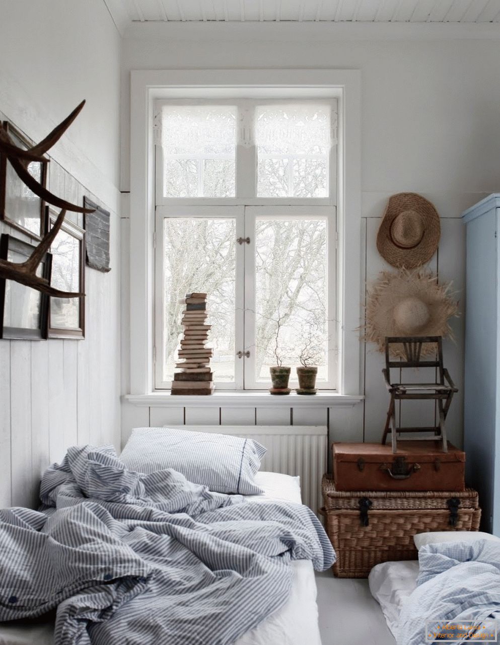 Skandinavski stil u unutrašnjosti spavaće sobe, njegove karakteristike i karakteristike