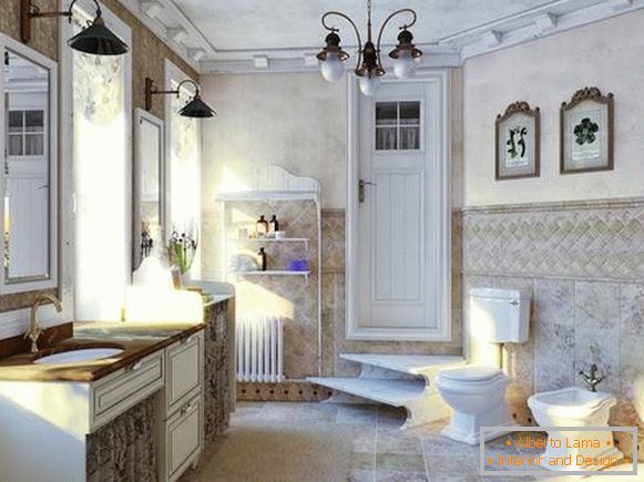 ormar u kupatilu u klasičnom stilu, fotografija 16