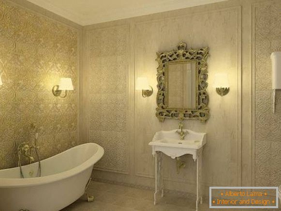 zidna lampa za kupatilo u klasičnom stilu, foto 23