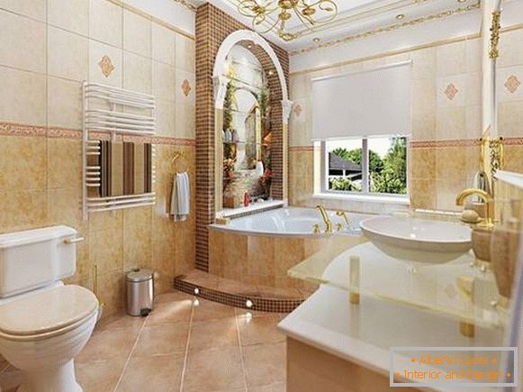 dizajn kupatila u klasičnom stilu, foto 9