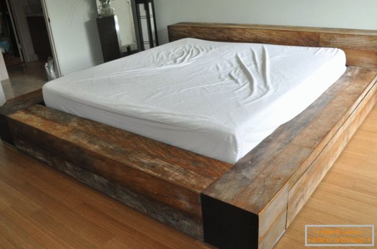 minimalistički-regeneriran-drvo-kralj-platforma-krevet-okvir-niski profil-stil