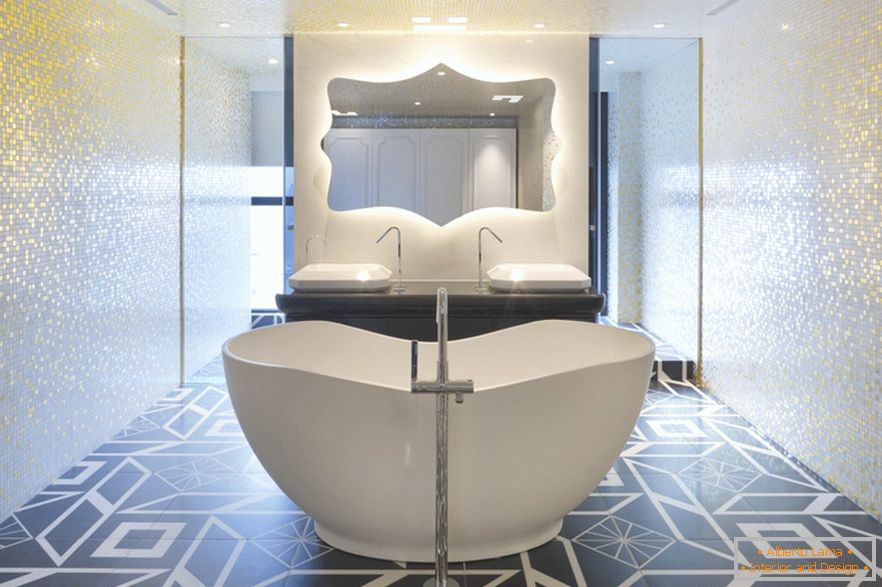 Kupatilo stilski studio apartman u Pekingu