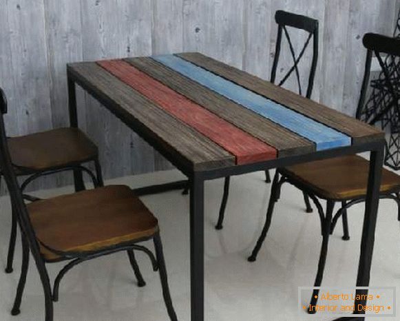 stolovi u stilu slike u potkrovlju, slika 11