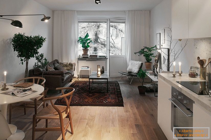 Dizajn enterijera stana u Švedskoj