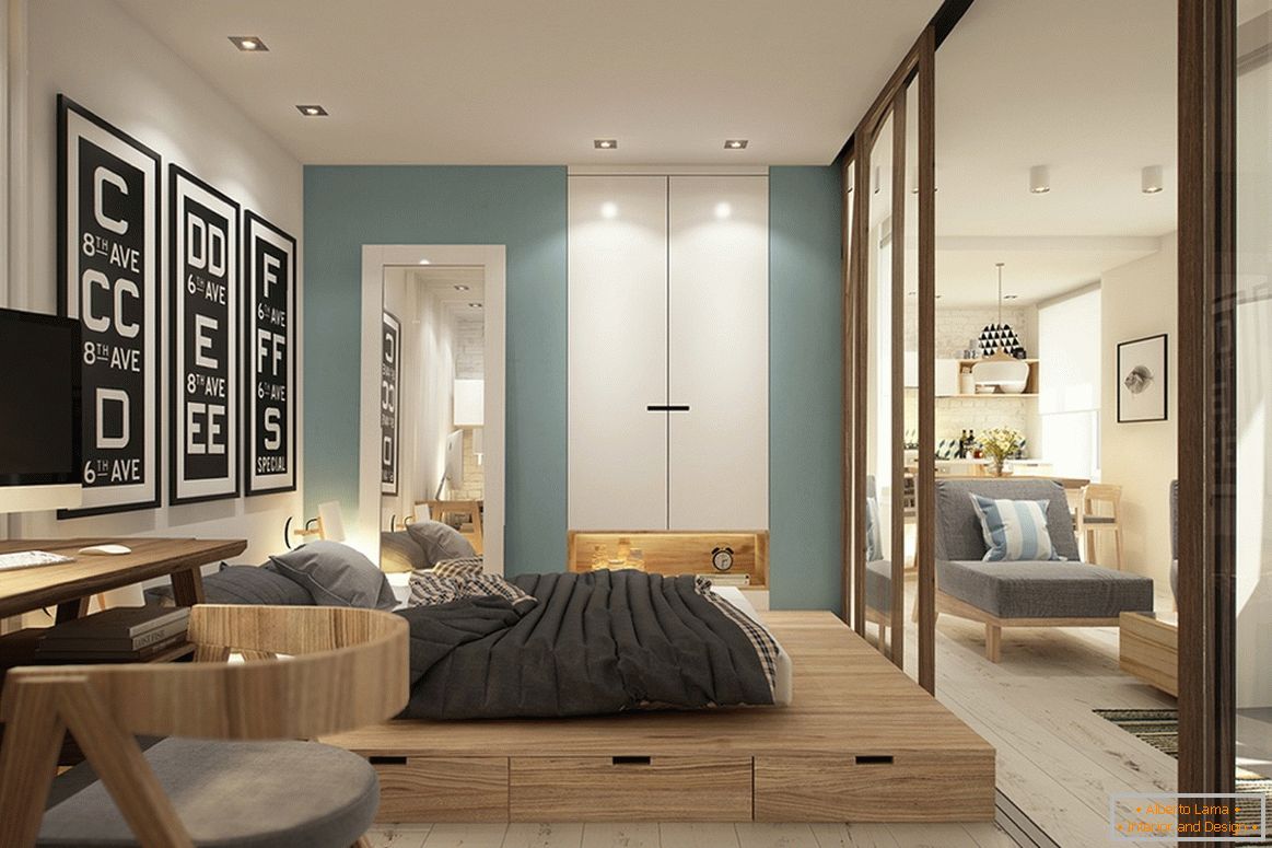 Dizajniran mali studio apartman u skandinavskom stilu - фото 5