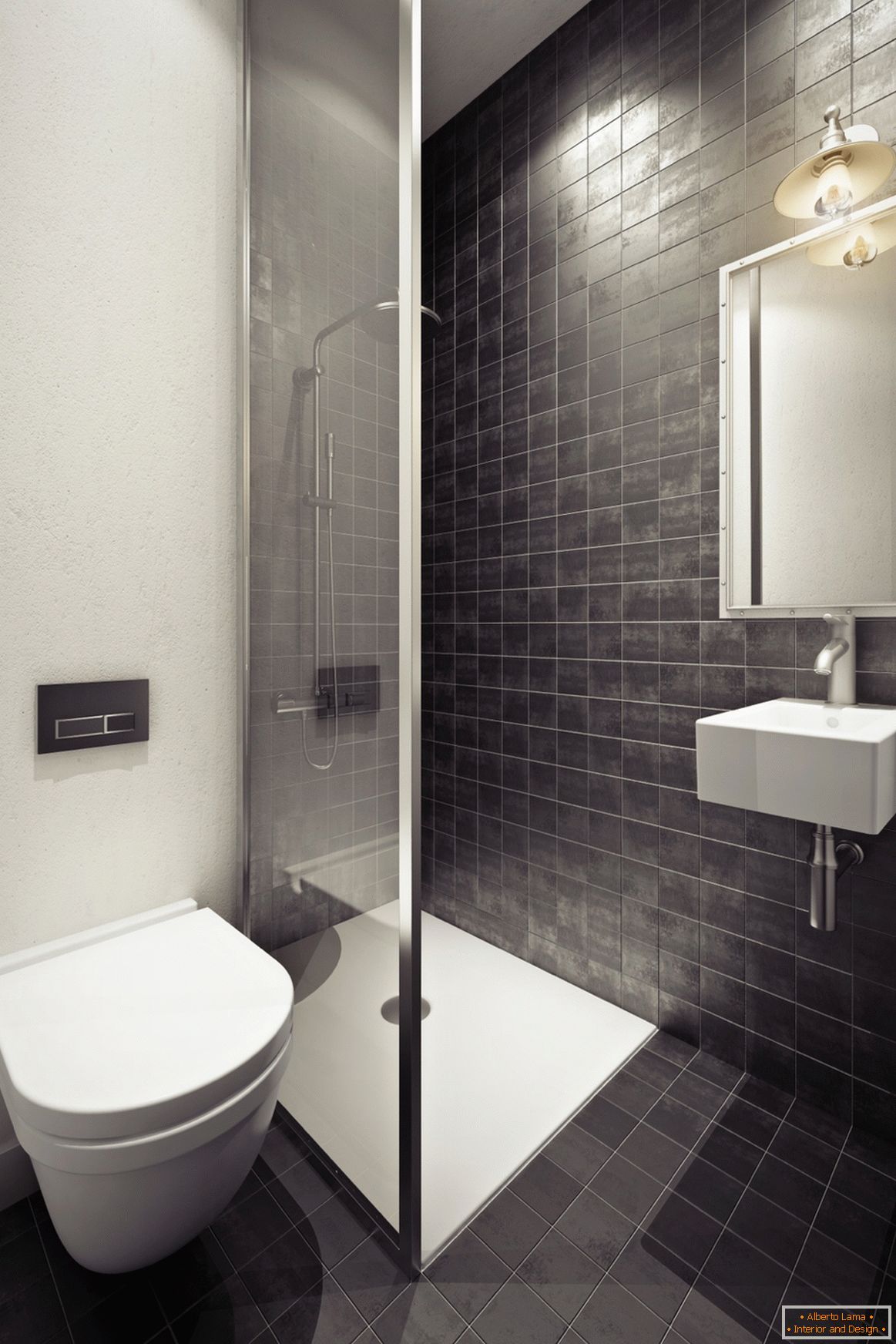 Dizajn kupatila u sivim tonovima