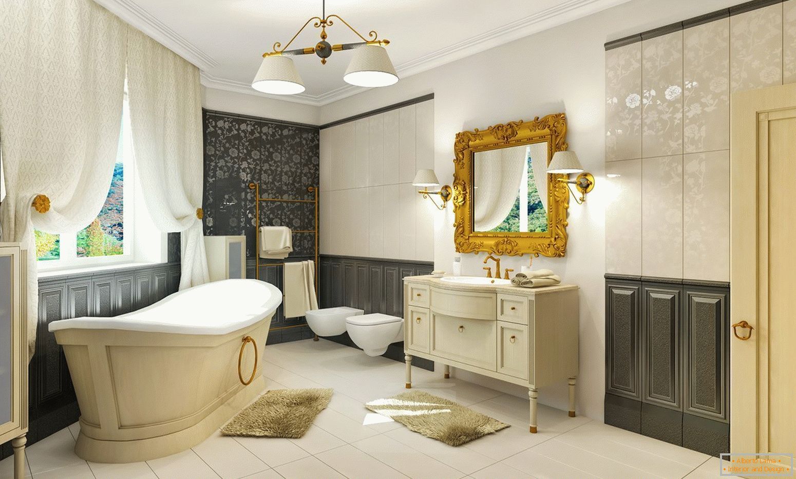 Dizajn kupatila u klasičnom stilu
