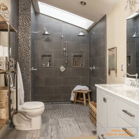 Obnova kupatila u stilu potkrovlja - najbolje ideje 2016