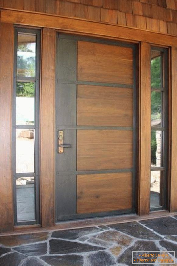 drvena ulazna vrata za privatnu kuću, foto 10