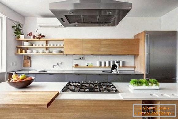 Moderan dizajn privatne kućne kuhinje