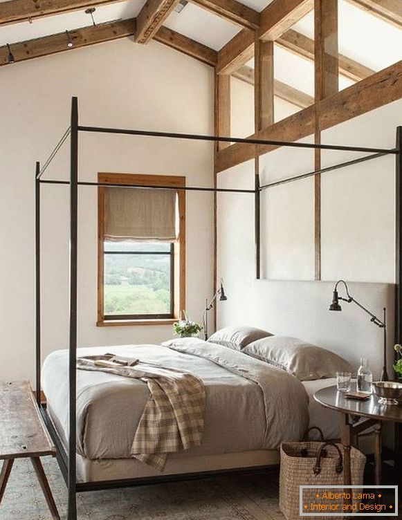 Interni dizajn privatnih kuća - moderna spavaća soba