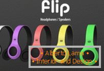 Svetle i elegantne koncept slušalice Flip