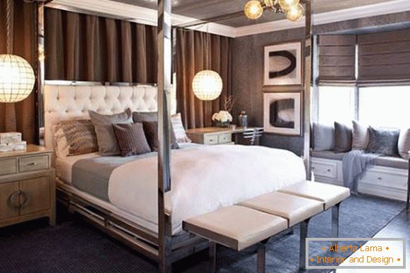 Moderna spavaća soba sa mirisnim nameštajem