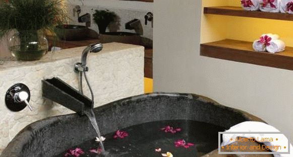 Kupatilo umivaonik u japanskom stilu