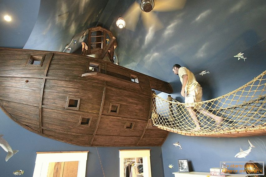 Soba u stilu piratskog broda