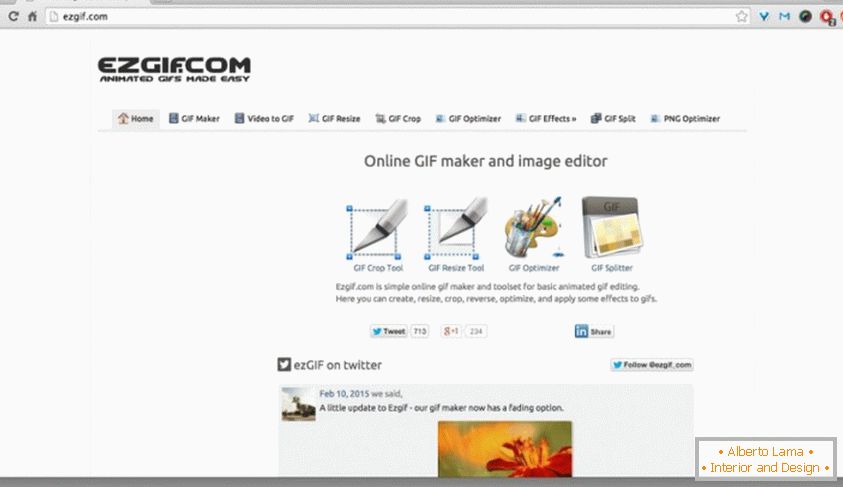Online GIF maker i urednik slika