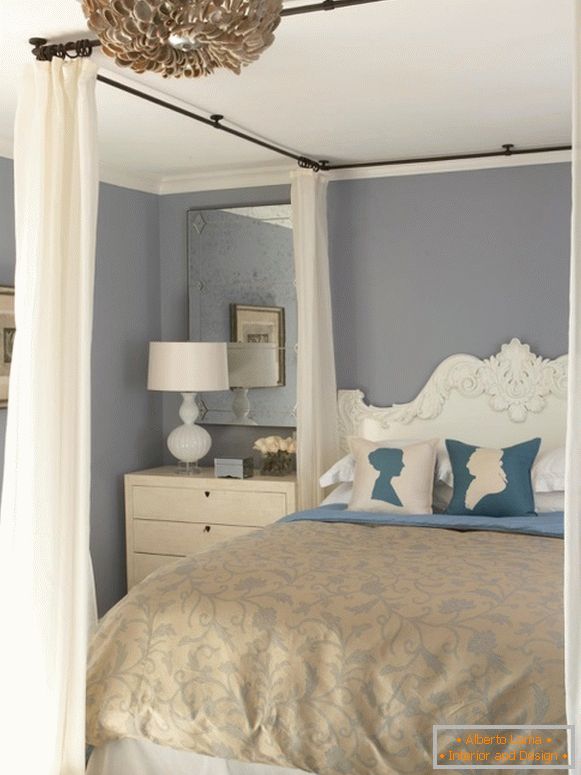 Garnitura za zavese sa zavesama oko perioda kreveta