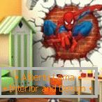 Spiderman na zidu