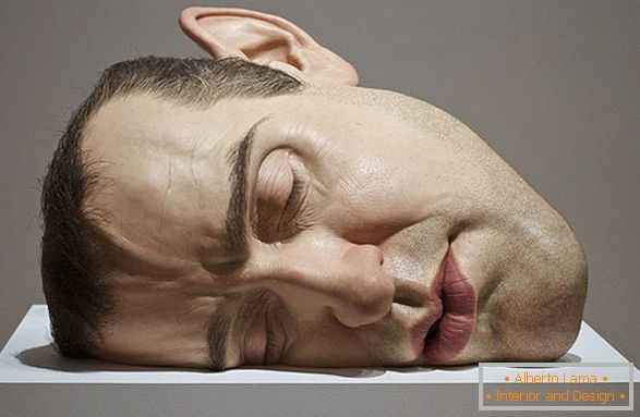 Skulptura glave čoveka, Ron Maesk