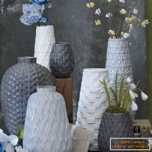 Vaze od teksturne keramike
