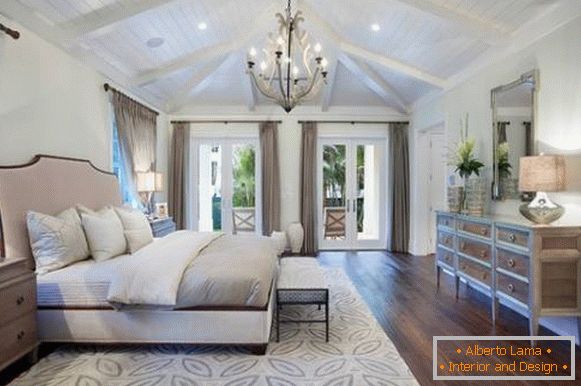 Moderan dizajn bele spavaće sobe 2015