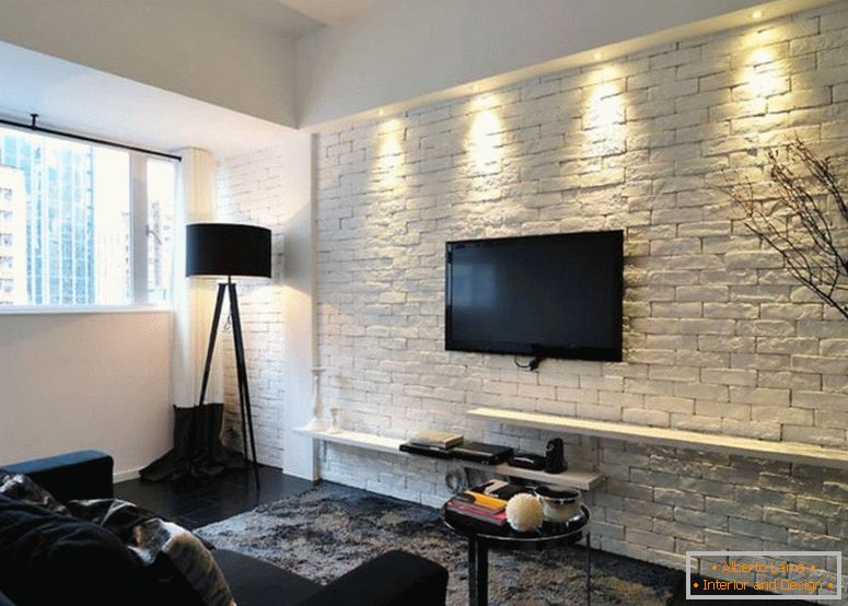 Crno-bela dnevna soba - 55 fotografija neobičnih dnevnih