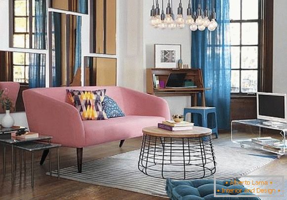 Moderan dizajn dnevne sobe u bojama 2016