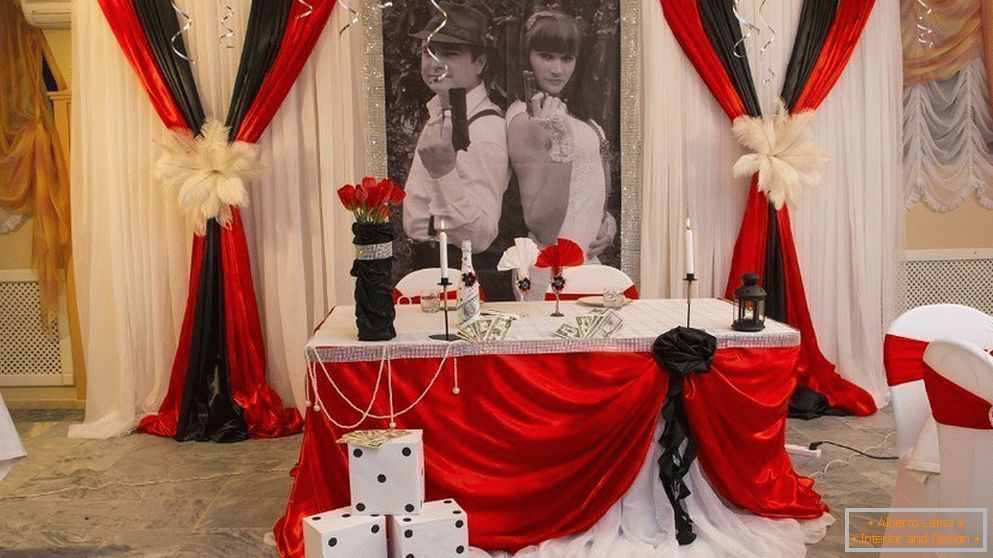 Motivi gangstera u ukrašavanju venčanog sala