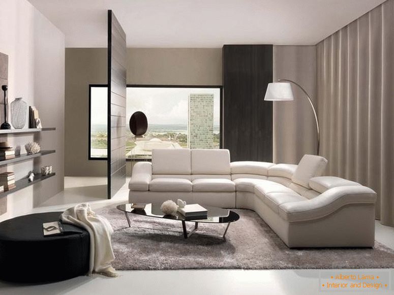 Mekana, udobna sofa u visokotehnološkom stilu, savršeno se uklapa u enterijer apartmana. 