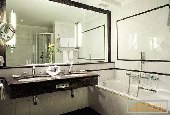 dizajn kupatila sa velikim ogledalom, fotografija 38