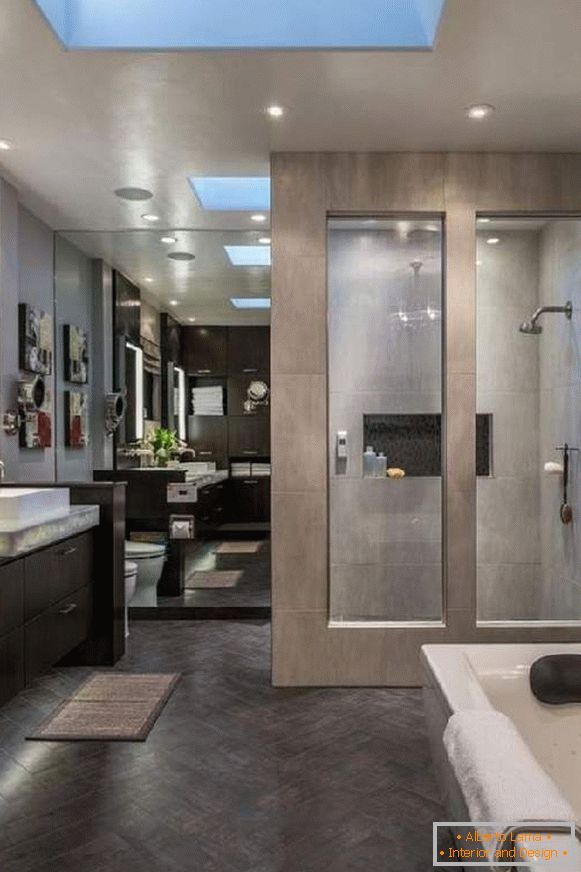 dizajn kupatila sa velikim ogledalom, foto 39