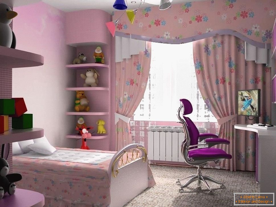 Soba za devojku u roze boje