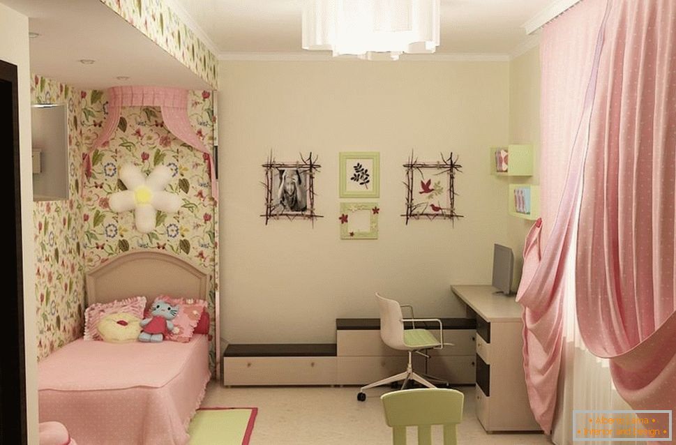 Dizajn spavaće sobe za devojku
