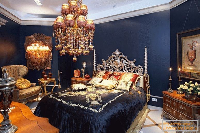 Luksuzni luster u spavaćoj sobi
