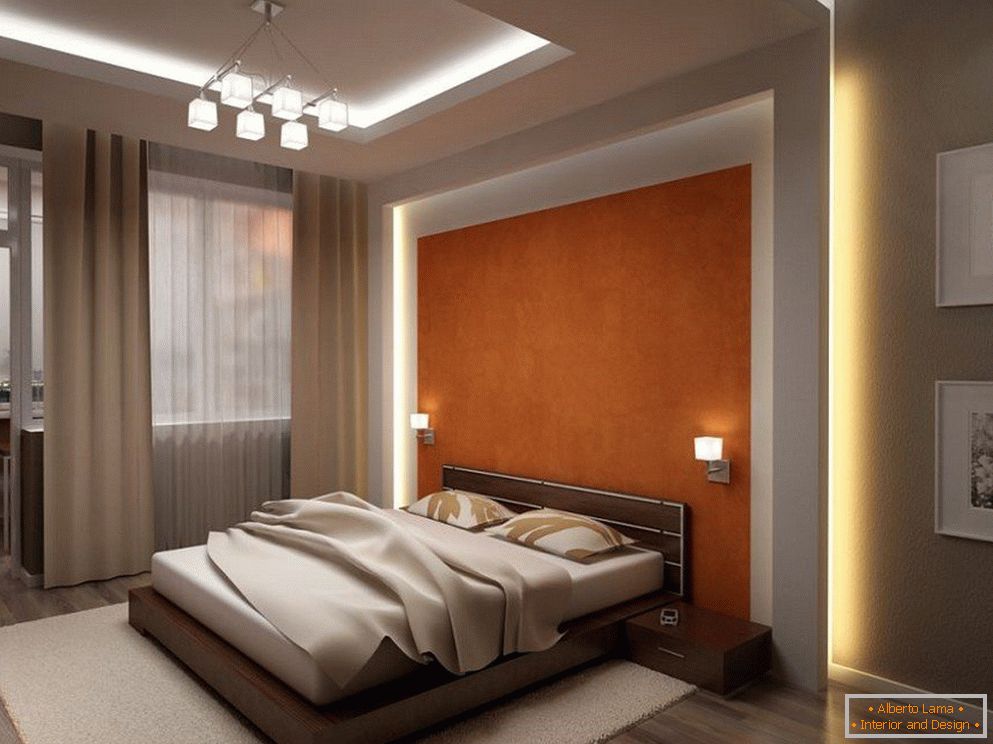 Dizajn spavaće sobe sa svetlom
