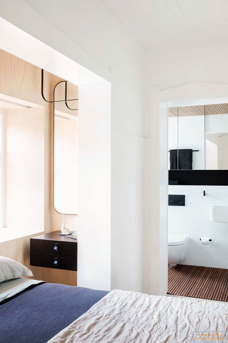 Unutrašnji dizajn malog apartmana u Sidneju - вид на санузел