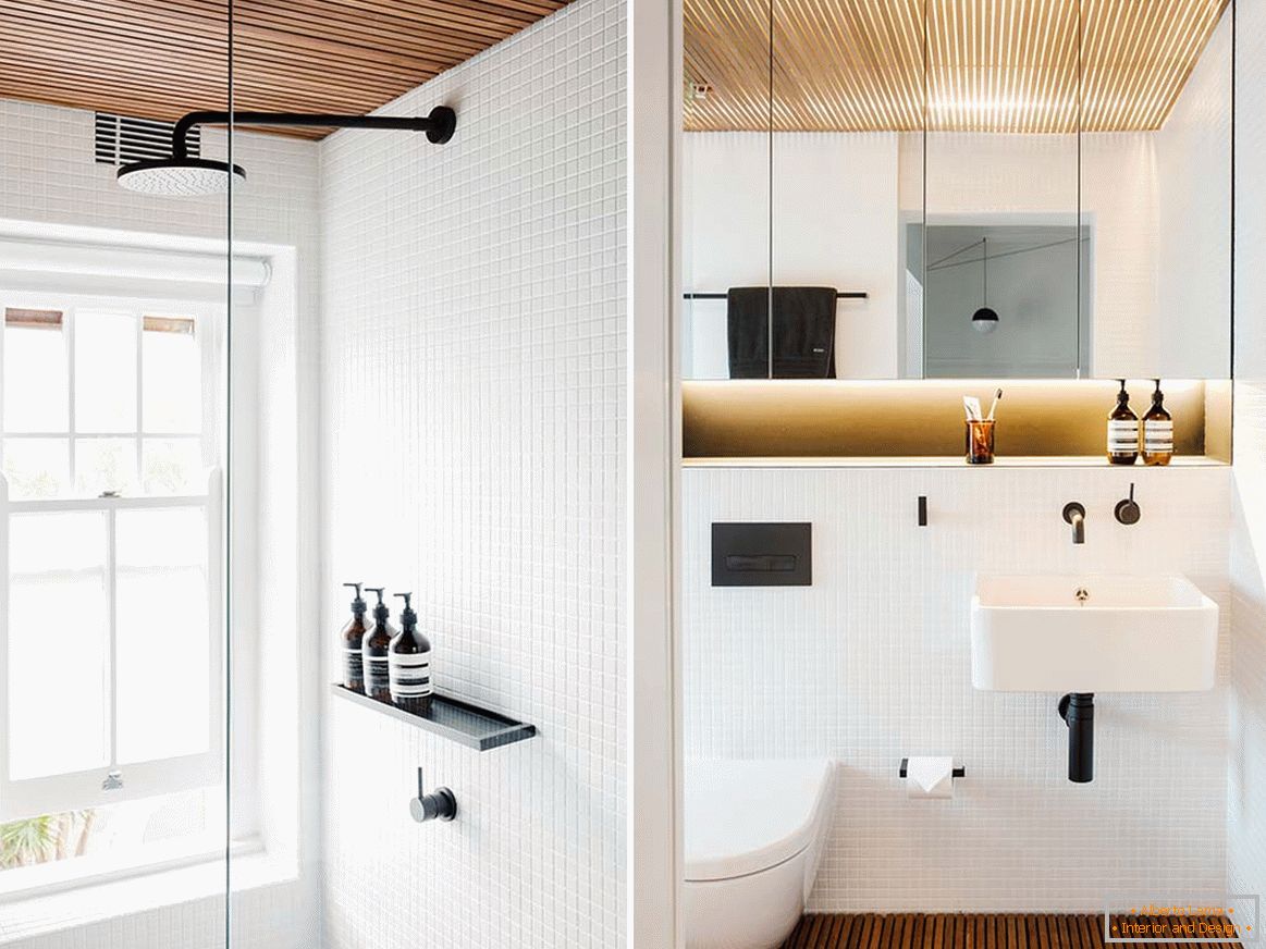 Unutrašnji dizajn malog apartmana u Sidneju - ванная