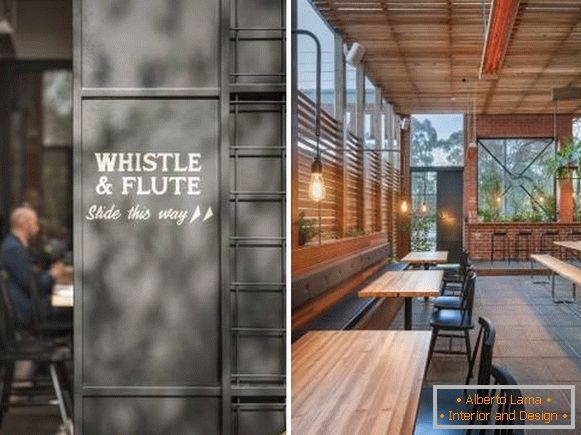 Dizajn moderne kafe Whistle Flute