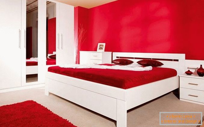 crveni dizajn spavaće sobe, slika 12